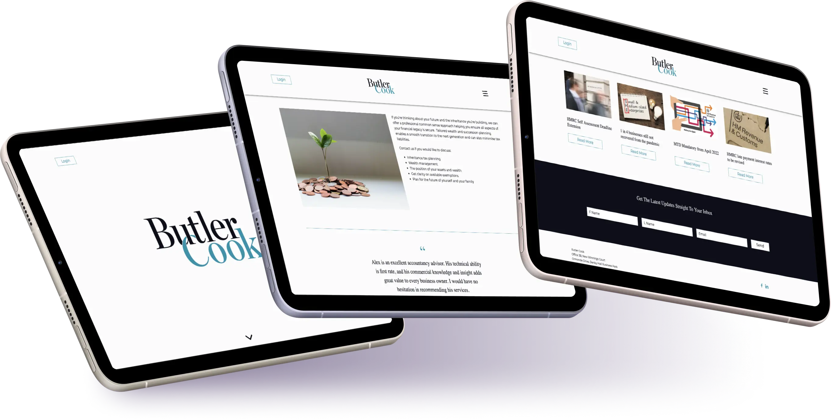 Butler Cook Website Design